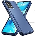 for Motorola Moto G 5G 2023 Case with Screen Protector,Slim Fit Bumper Heavy Duty Dual Layer Rugged Shockproof Armor Defender