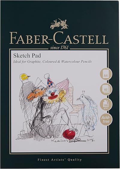 Faber-Castell Art & Graphic Sketch Pad A4 40 Sheets 160 GSM Acid Free