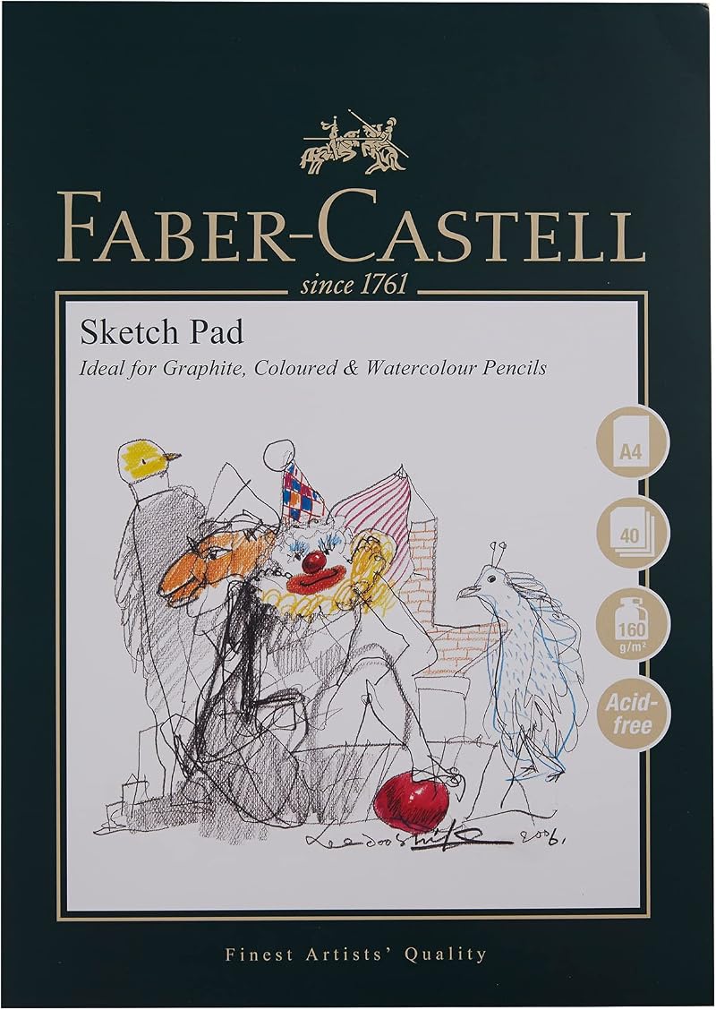 Faber-Castell Art & Graphic Sketch Pad A4 40 Sheets 160 GSM Acid Free