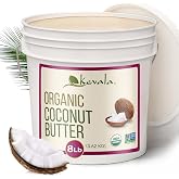 Kevala Organic Coconut Butter - Bulk Size 8 lb, Baking, Cooking, Dairy Free | Ingredient in Skincare and Haircare, Organic Butter Spread for Healthy Snacks, For Desserts Like Brownie and Cookies