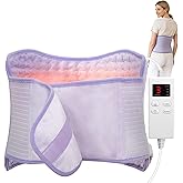 Heating Pad for Period Cramps and Back Pain Relief, Electric Heating Pad with 6 Heat Levels & 4 Timers, Moist Heat Pad for Neck, Shoulder, Abdomen, Ideal Gifts for Women