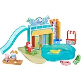 Peppa Pig Toys Peppa's Waterpark Playset, Playset with 2 Figures, Preschool Toys for 3 Year Old Girls and Boys and Up
