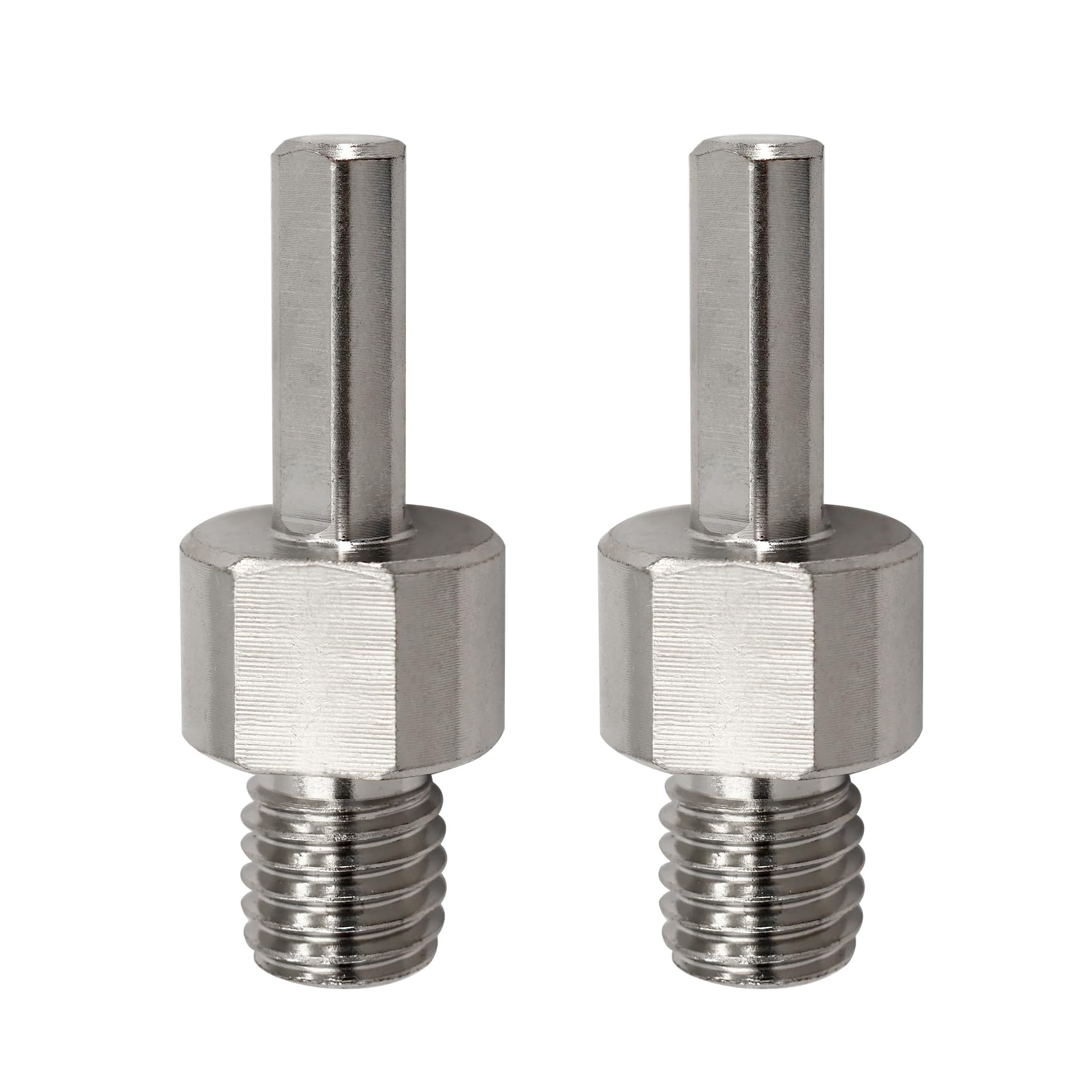 Adapter M14 Male Thread to Triangle Shank for Core Drill Bit,LEKOMESH 2PCS Diamond Drill Bit Adapter for M14 Connection Triangle,Diamond Hole Saw Adapter Fitted On Hand Drill or Benchtop drills
