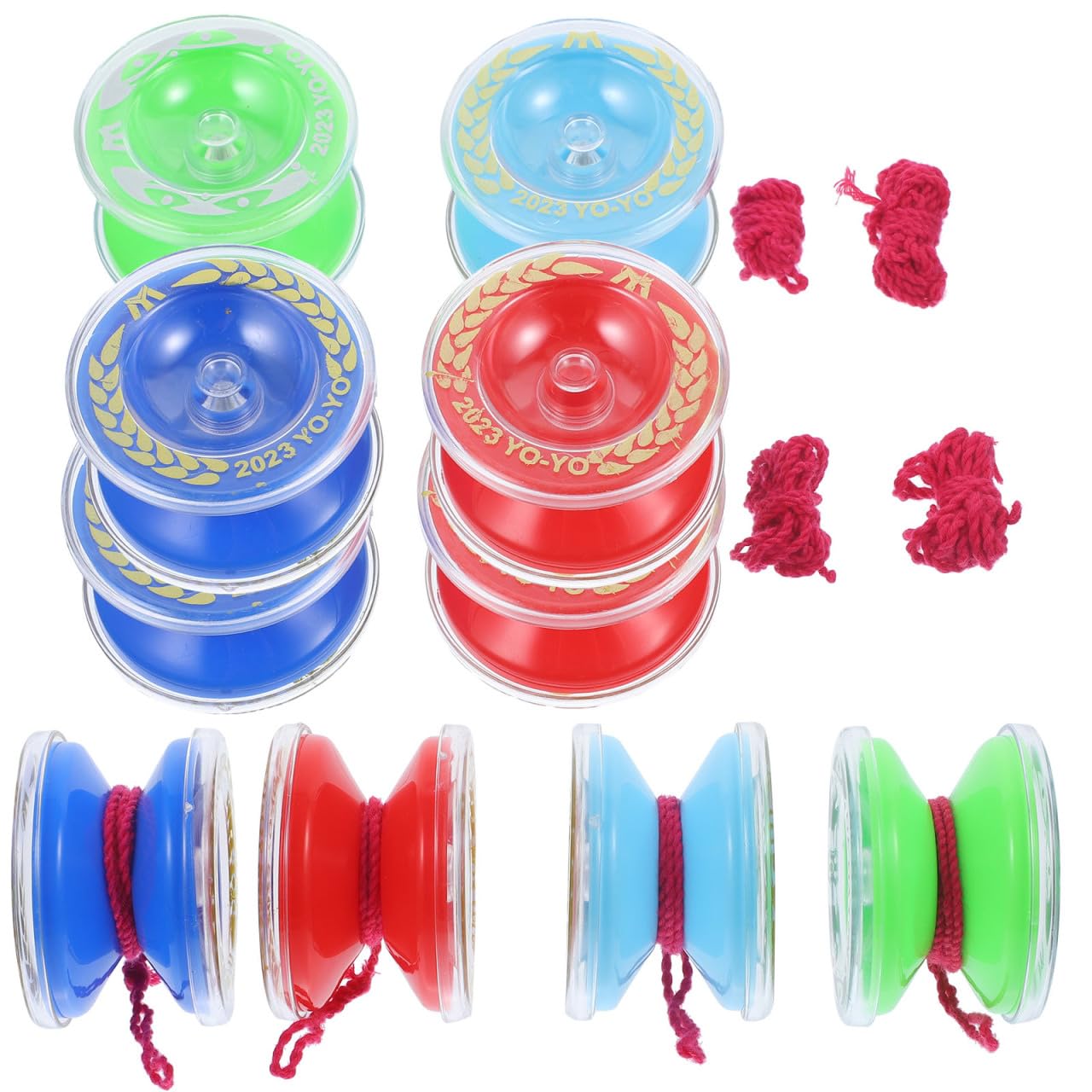 TOYANDONA Professional Yoyo for Kids and Beginners 10pcs Responsive Auto Return Best for String Tricks Random Color, 5.5X5.5X3.5CM (6OGXYUZLSP114805MXBO)