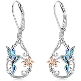 Animal Earrings for women Highland Cow/Parrot/Reindeer/Dachshund/French Bulldog/Hummingbird/Chicken/Cat Earrings S925 Sterling Sliver Cute Animal Jewelry for Women