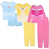 Disney unisex-child 6-piece Snug-fit Cotton Pajama Set, Soft & Cute for Kids
