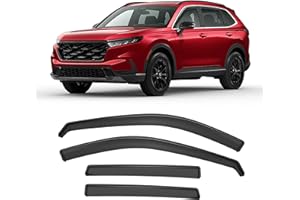 ACLONG Black Rain Guards Window Visor Compatible with 2023 2024 CR-V (CRV) EX EX-L Sport Hybrid Touring in-Channel, Side Shatterproof Sun Visor, Window Deflectors, Vent Deflectors, 4-Piece Set