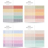 Monolike Wow Bar Sticker Dot Set - Mini Size Cute Stickers, Square Stickers