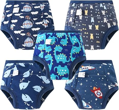 Aolso Potty Training Pants 5 Pack Boys 100% Cotton 110 Size Universe Pattern