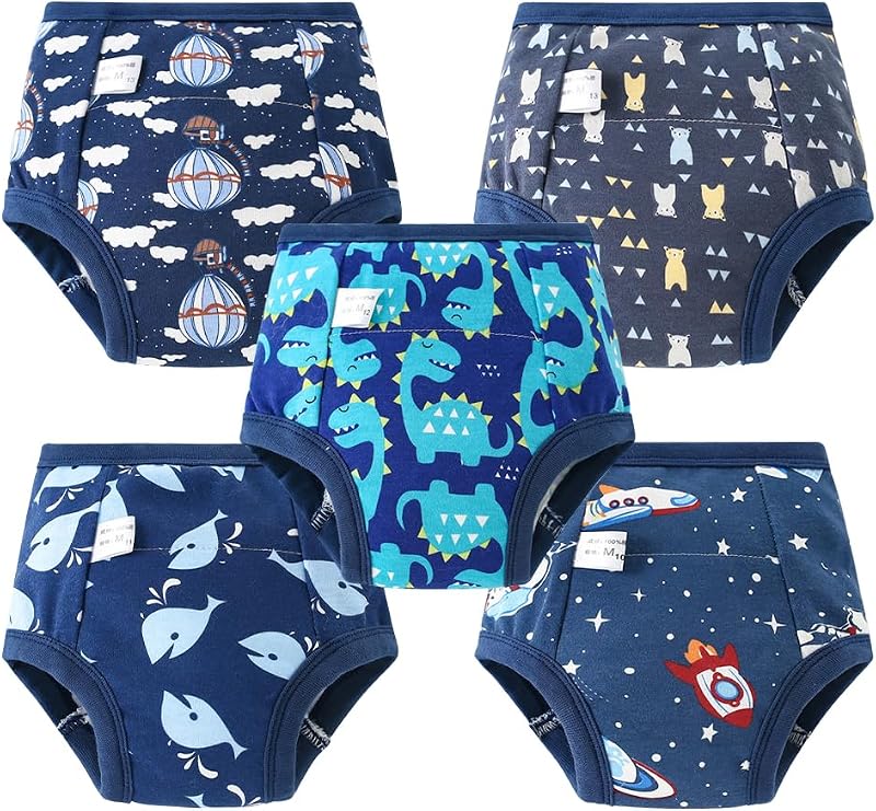 Aolso Potty Training Pants 5 Pack Boys 100% Cotton 110 Size Universe Pattern