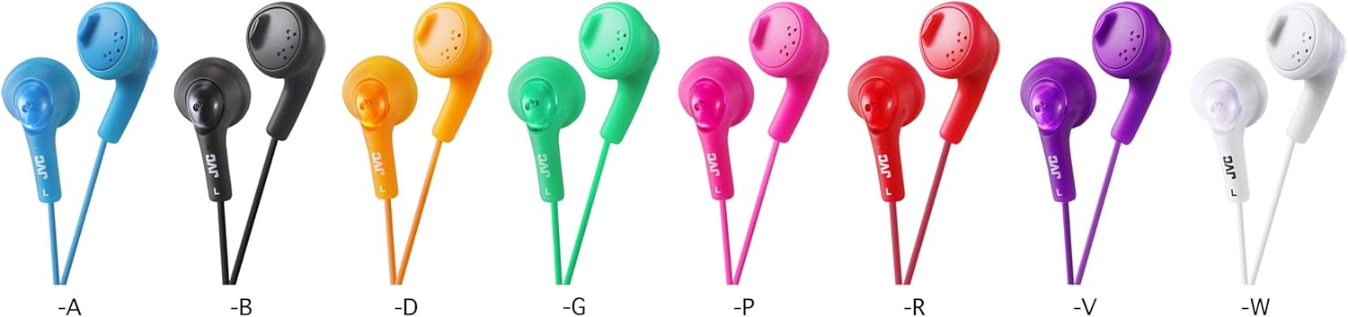 JVC Gumy In-Ear Wired Headphones Earphones Compatible with iPod, iPhone, Samsung - Red - Image 4
