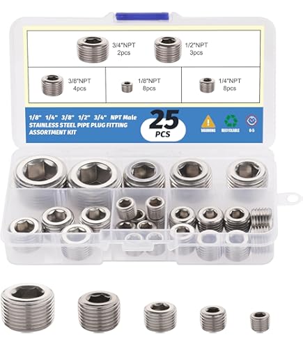 Parker 8 HP5ON-S SAE Hollow Hex Head Pipe Plug 3/4-16 ORB Male