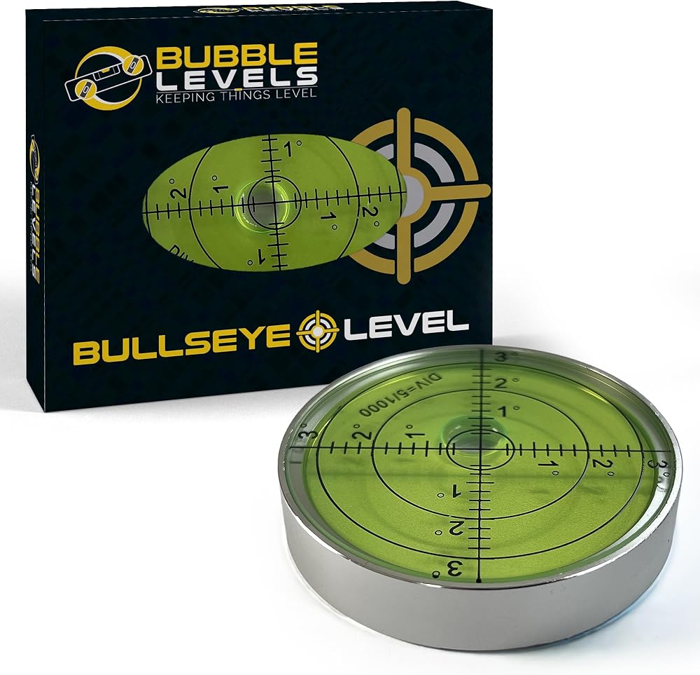 Bubble Levels Large Bullseye Spirit Level 60mm Aluminium Housing Gift Box