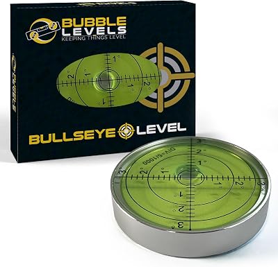 Bubble Levels Large Bullseye Spirit Level 60mm Aluminium Housing Gift Box