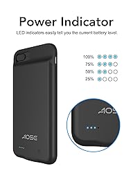 Aose Battery Case for iPhone 7 Plus / 8