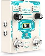 Donner Circle Looper Pedal Stereo Drum Machine 40 Slots 160 Min