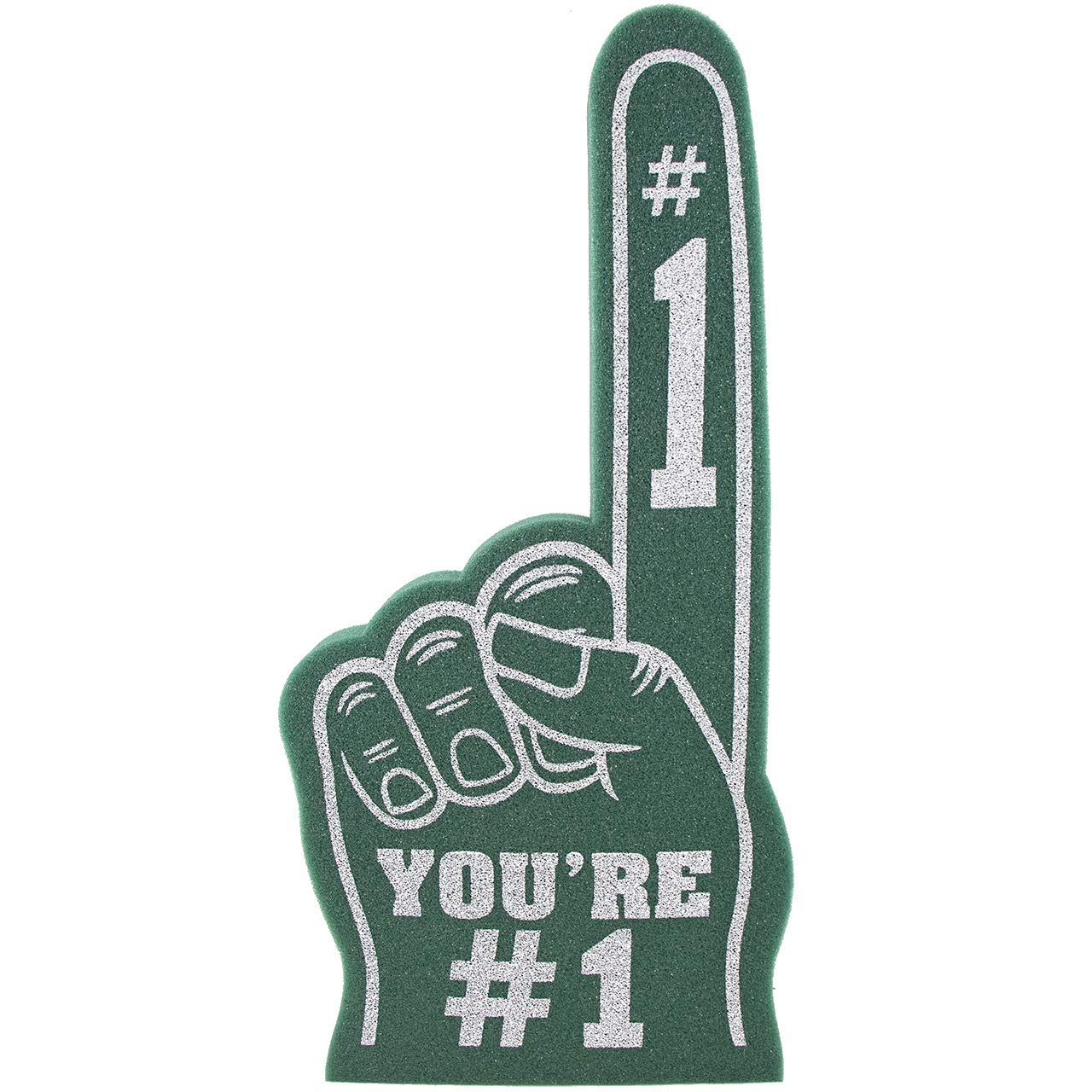 Photo 1 of Giant Foam Finger 18 Inch- You're Number 1 Foam Hand for All Occasions - Cheerleading for Sports - Exciting Vibrant Colors use as Celebration Pom Poms- Great for Sports Events Games School Business