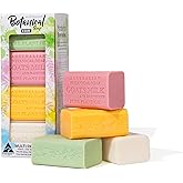 Australian Botanical Milk Soap Bars, 6.8 OZ French Triple Milled Soap for All Skin Types - Lemongrass, Melon, Raspberry, and Shea Butter, Pack of 8 - Packaging May Vary