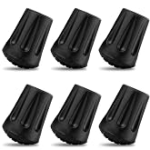 6 Pcs Hiking Pole Tips Hiking Accessories - Cane Rubber Tips Replacement Hiking Stick Grip Replacement Walking Cane Tips Hiking Poles for Hiking Gear - Camping Accessories Hiking Sticks Trekking Poles