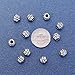 Pandahall 20pcs Tibetan Silver Antique Silver Barrel Beads Charms for Jewelry Makings 8x6.5mm Hole: 3mm