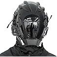 CosTribe Punk Gothic Helmet Mask Futuristic Techwear Sci Fi Halloween Cosplay Halloween Party Music Accessories