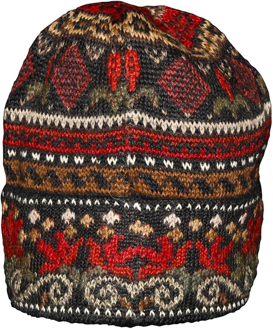 Invisible World Wintermütze aus 100 % Alpakawolle - Alpaka Mütze