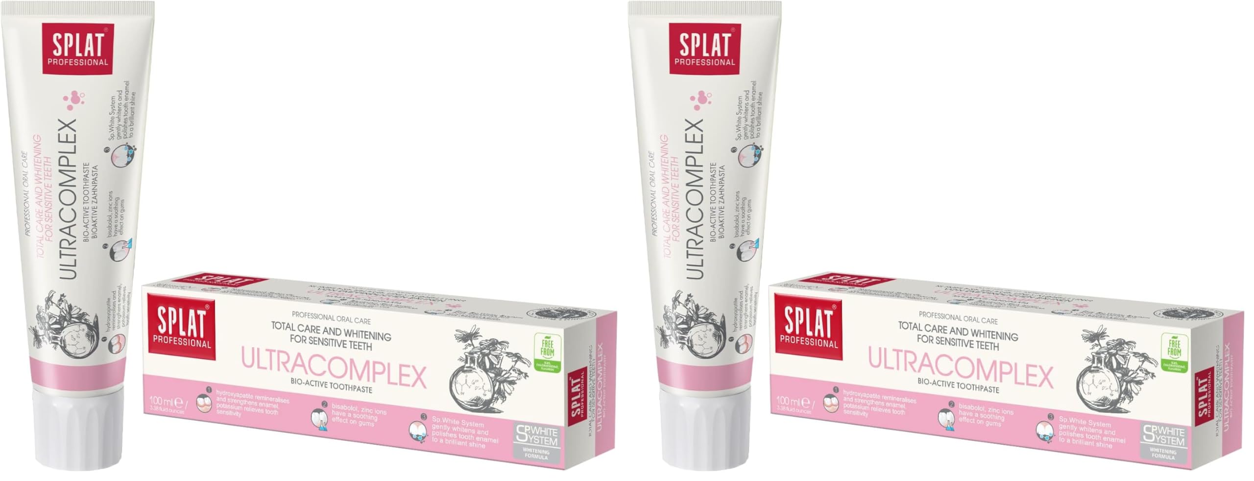 SPLAT Toothpaste 100ML ULTRACOMPLEX (Pack of 2)