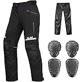 ILM Motorcycle Motocross Riding Pants Mens Detachable Waterproof Liner CE Armored All Season Model PO1N