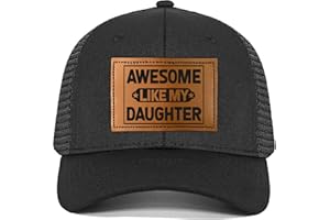BETHEGIFT Gifts for Dad from Daughter - Funny Father Hat for Christmas - Dad Birthday Gifts from Daughter - Adjustable Fit, Comfortable Cotton, Perfect Present for Awesome Father Daughter Trucker Hat