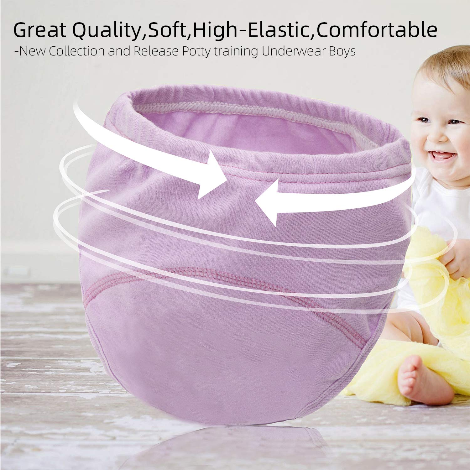 Joyo roy Joyo roy 1T6Pcs Training Diapers Toddler Underwear Girls Potty Training Pants Underwear For Toddler Girls Training Pants Toddler Potty Training Underwear Girls