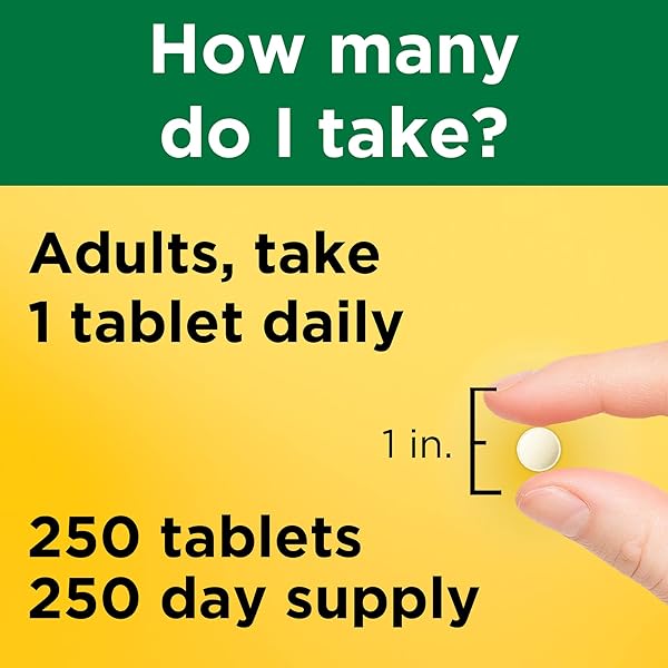 NATURE MADE FOLIC ACID 400 MCG (665 MCG DFE), DIETARY SUPPLEMENT FOR NERVOUS SYSTEM FUNCTION, 250 TABLETS, 250 DAY SUPPLY