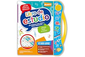 Gimgong Educational Toys for 1 Year Old, Sensory Toys for Toddlers 2-4 Year Old Boys Gilrs Birthday Gift Ideas, Spanish and English Bilingual Learning Musical Interactive Books Travel Toys for Age 1+