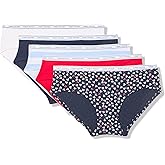 Tommy Hilfiger Women's Classic Cotton Logoband Hipster 5-Pack