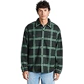 Vince Men's Windowpane Sherpa Shirt Jacket