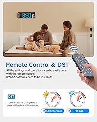 Digital Wall Clock, Digital Clock Large Display