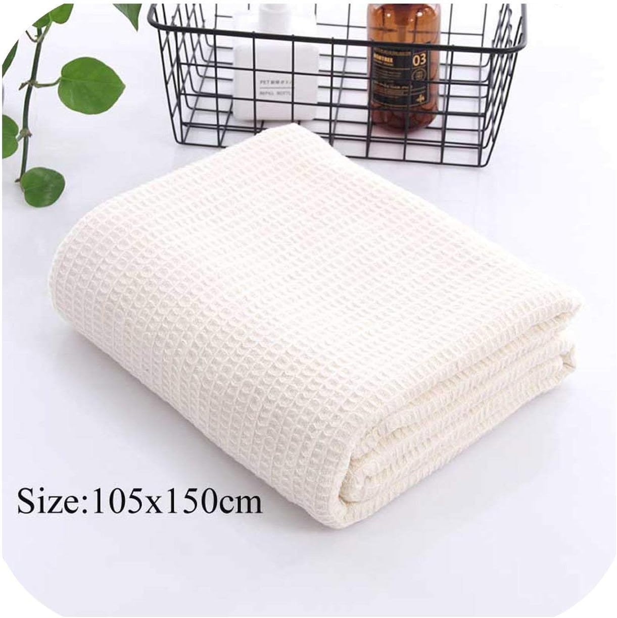 Graunt Japan Cotton Summer Quilt for Sofa Bed Towel Quilt Women Wrap Blanket Nap Blankets Throw Blanket for Car Office,Beige,See Picture