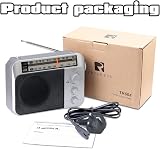 Retekess TR604 Portable Radio FM AM Battery Radio Silver view 8