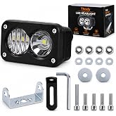 Thoxly Ebike Headlight, 20W Baja Style Light for Ridstar Q20, 3-Pin Julet | 20W, DC 12V-60V, 6500K white, Dual Optical Beam, IP68, aluminum housing, stainless steel bracket included
