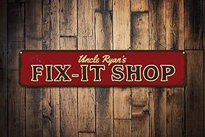 Dozili Fix-It - Cartel de la Tienda Personalizable para Manualidades