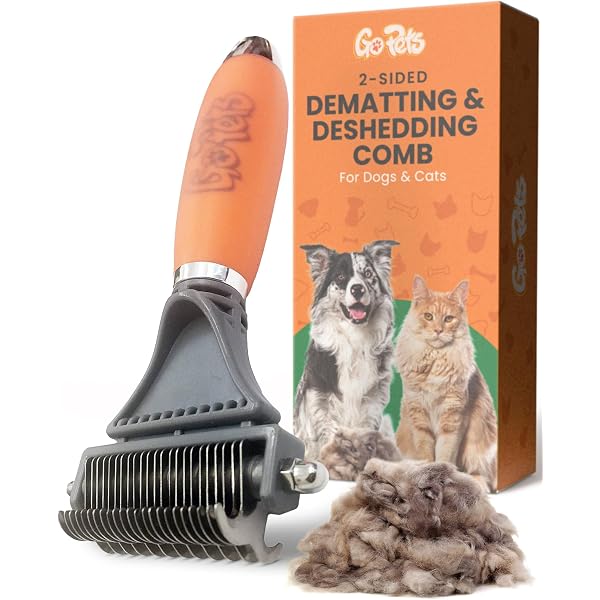 Mataway E-Comb 2-in-1 Electric Pet Grooming Brush - Deshedding & Detangling For Dogs And Cats