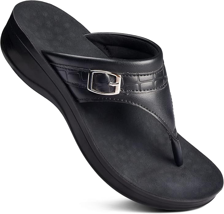 Amazon.com | AEROTHOTIC Comfortable Orthopedic Arch Support Flip Flops and Sandals for Women 