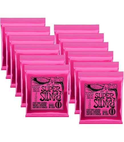 Amazon.com: Ernie Ball 2223 Super Slinky 9-42 (12 Pack Bundle