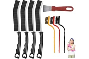 WDRIGE 8Pcs Crevice Cleaning Brushes for Household Use, Grout Cleaner Brush, Hard Bristle Gap Cleaning Tool, Suitable for Kit