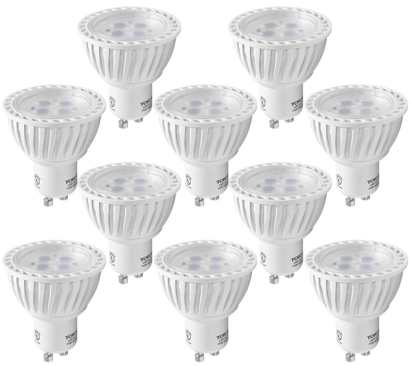 10 Pack MR16 GU10 LED Light Bulb, 5W (50W Equivalent), 5000K Daylight