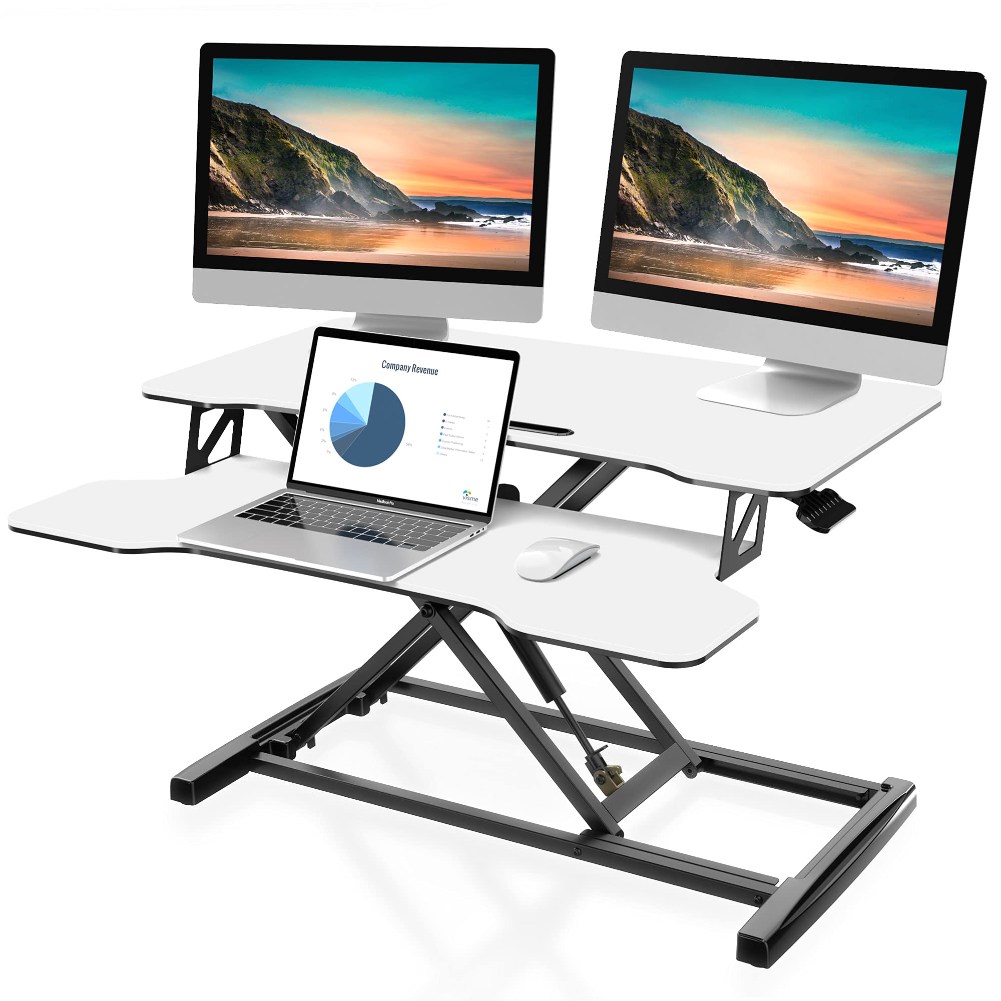 FITUEYES Height Adjustable Standing Desk 32” Wide