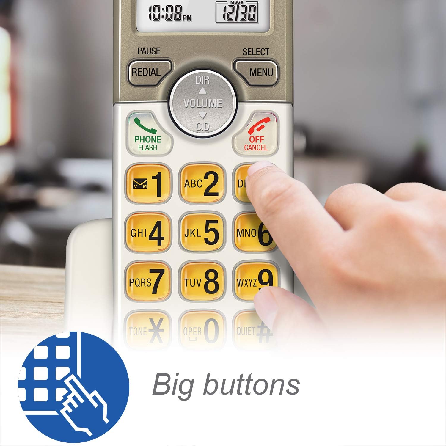 AT&T EL51203 DECT 6.0 Phone with Caller ID/Call Waiting, 2 Cordless Handsets, Silver : Electronics