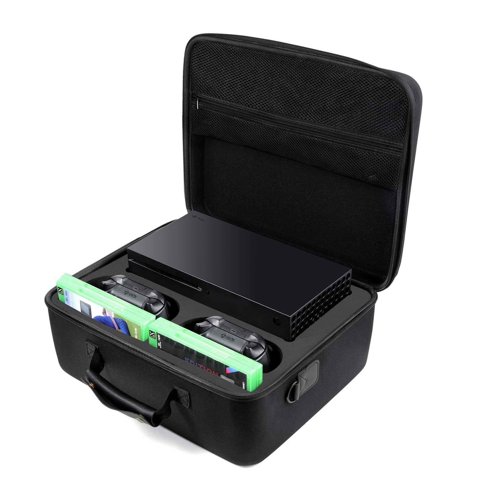Diocall Hard Case Compatible with Xbox Series X,Protective Travel Case for Xbox Series X Console,Controllers,Games and Other Accessories