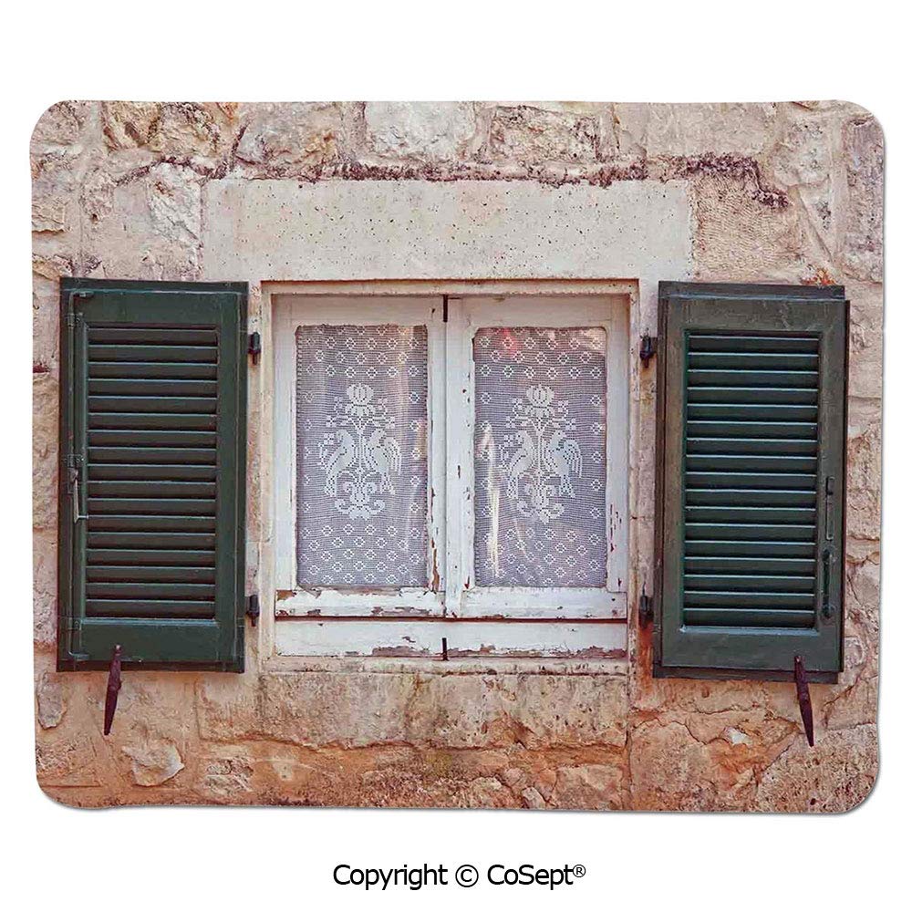 Amazon Com Mouse Pad Mediterranean Cottage With Antique Window
