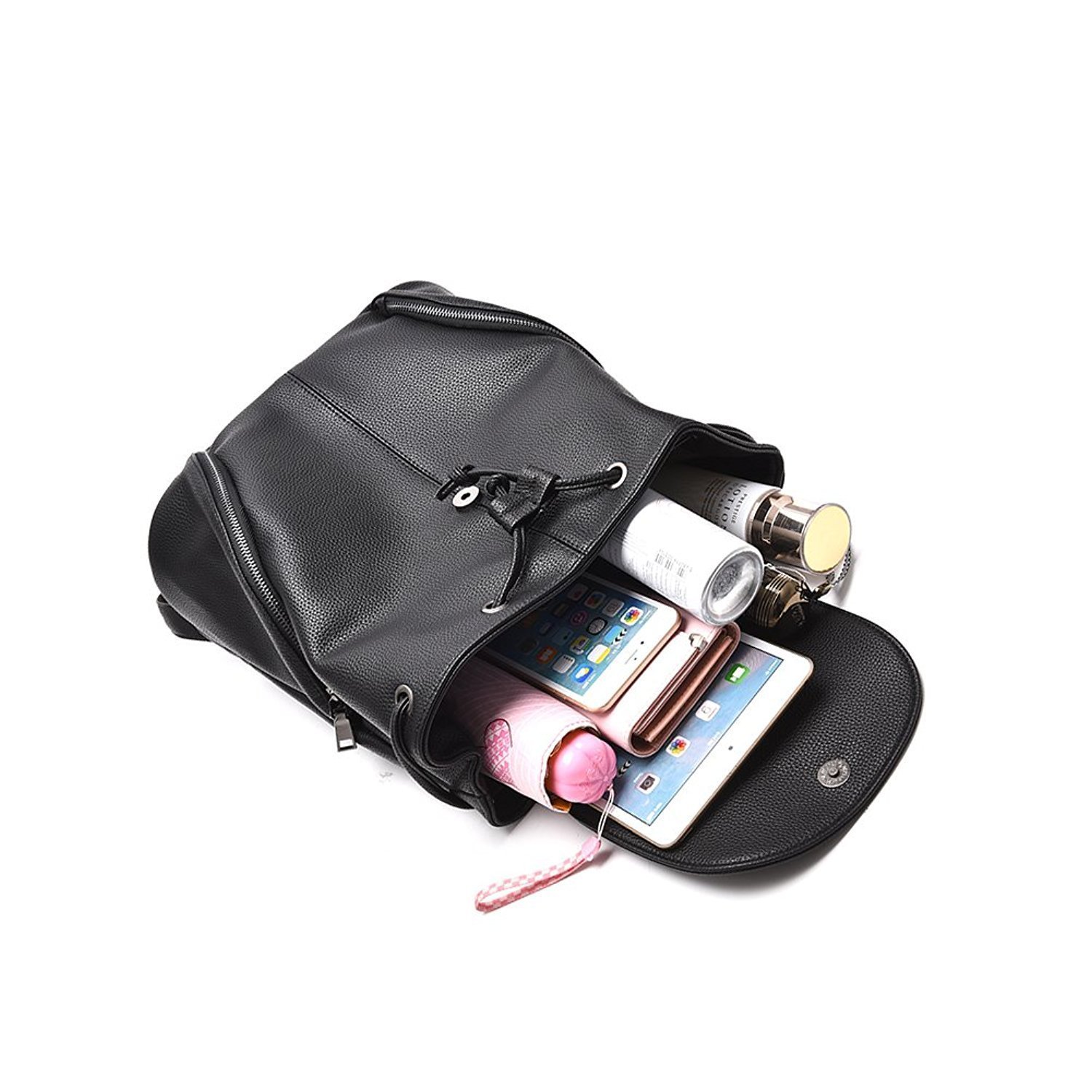 alice leather backpacks /school bags for girls/women - black