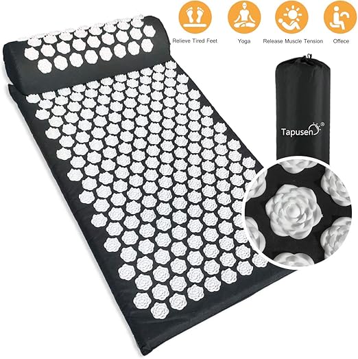 Lotus Acupuncture Mat Set, Lotus Acupoint Acupressure Mat and Pillow